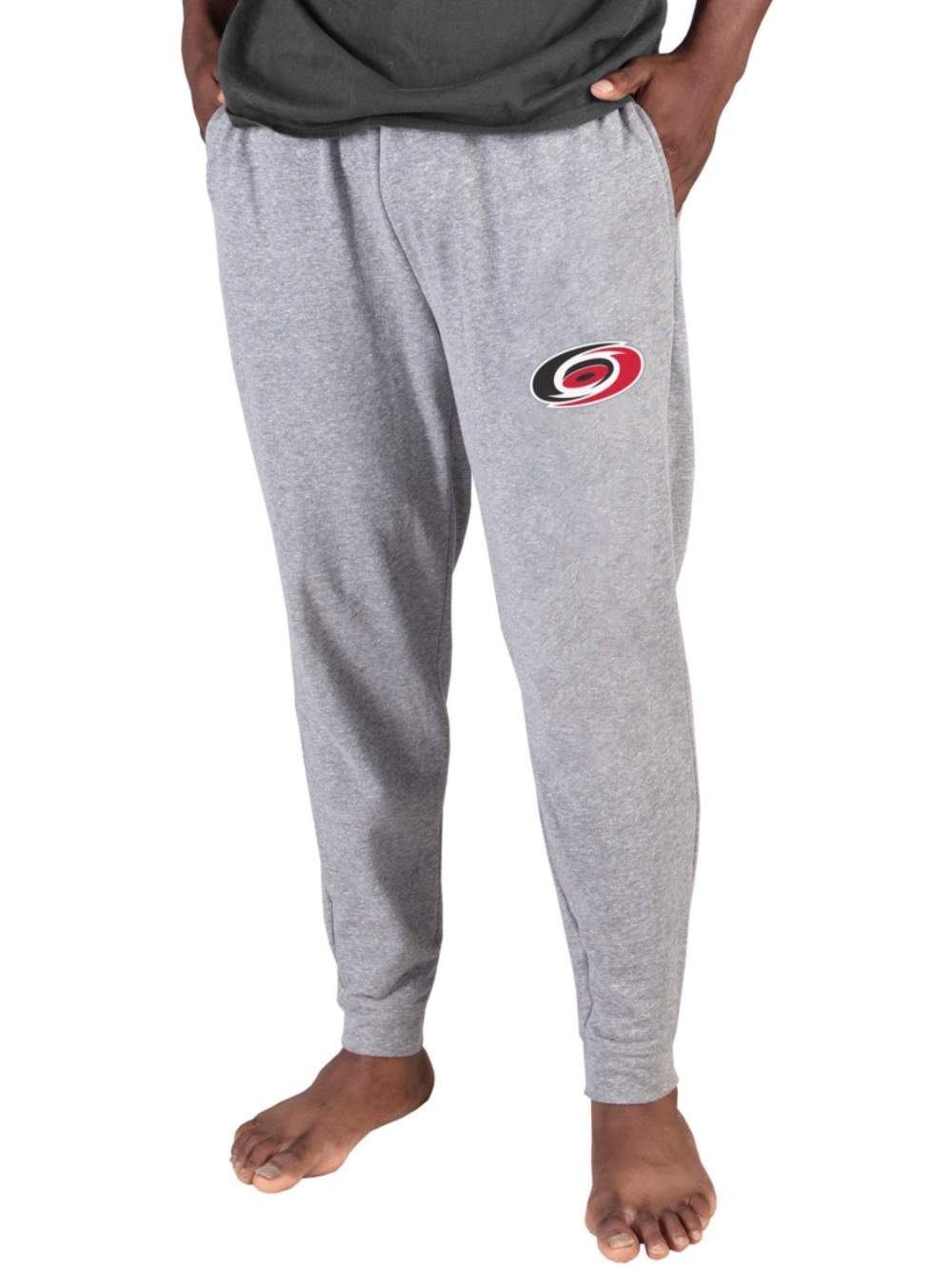 Men's Carolina Hurricanes Concepts Sport Gray Mainstream Cuffed Terry Pants 2XL